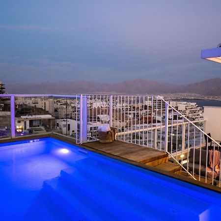 Mountain And Sea View - Penthouse With Private Pool Daire Eilat Dış mekan fotoğraf